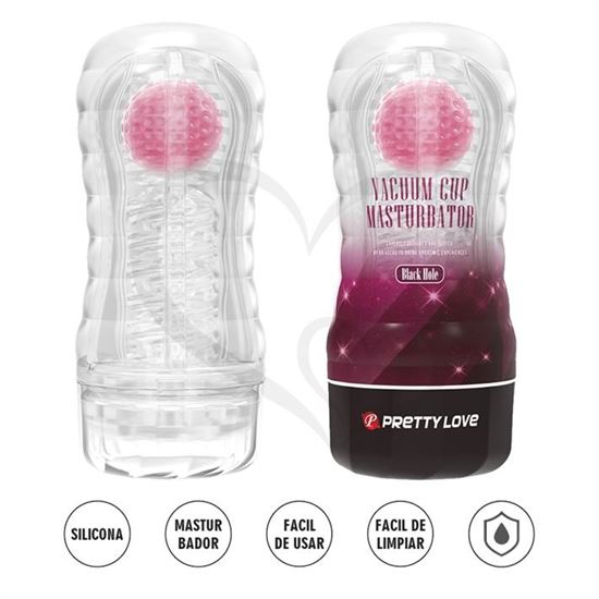 Masturbador Black Hole masculino con interior removible
